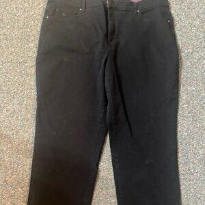 Gloria Vanderbilt Women's Size 22W Black Straight Leg Jeans